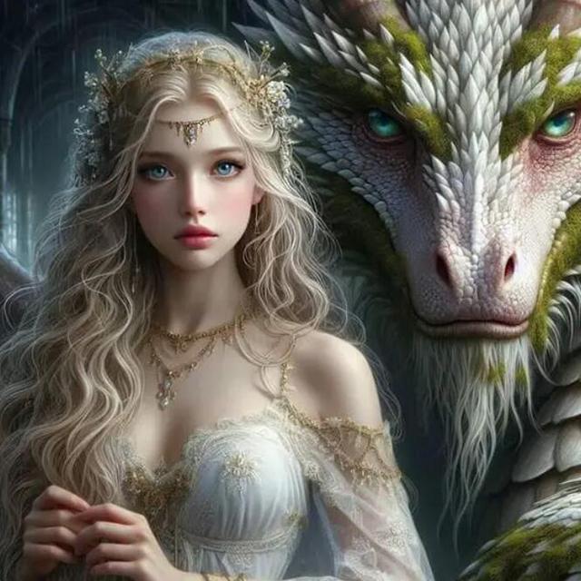 

Красивая Сексуальная Принцесса Дракон Сделай сам 5D Полная Алмазная Живопись Наборы для Вышивания Эльфийская Девушка Алмазная Мозаика для Декора Гостиной Full Round 50x50CM