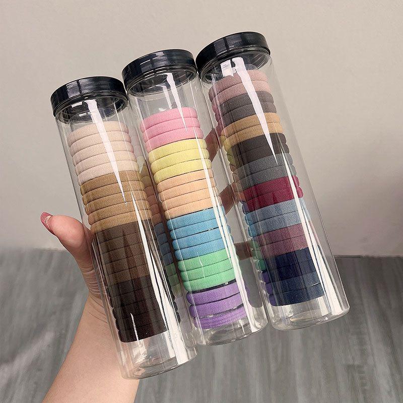 

Высокоэластичная черная резинка для волос - Прочная женская и девичья резинка для волос с кожаным покрытием