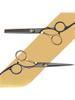 1PC Diagonal Tail Black Gold Hair Scissors, Beauty Scissors, Pet Scissors, Bang Scissors, Teeth Scis
