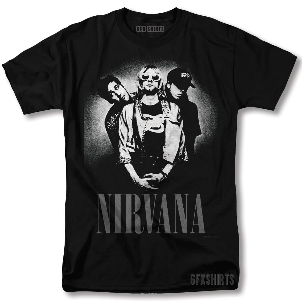 Nirvana Shirt Kurt Cobain Rock Concert Tour Vntg Graphic Design T-Shirt Unisex T-Shirt