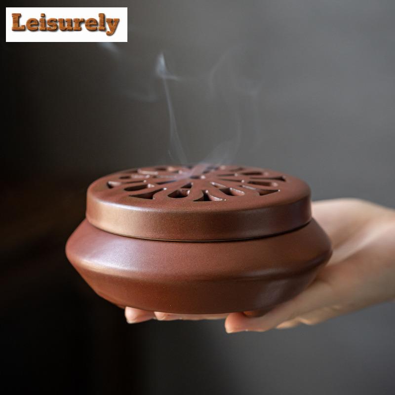 Lotus Pattern Ceramic Plate Incense Holder Diffuser Incense Burners Mosquito Incense Holder Meditation Censer Home Ornaments