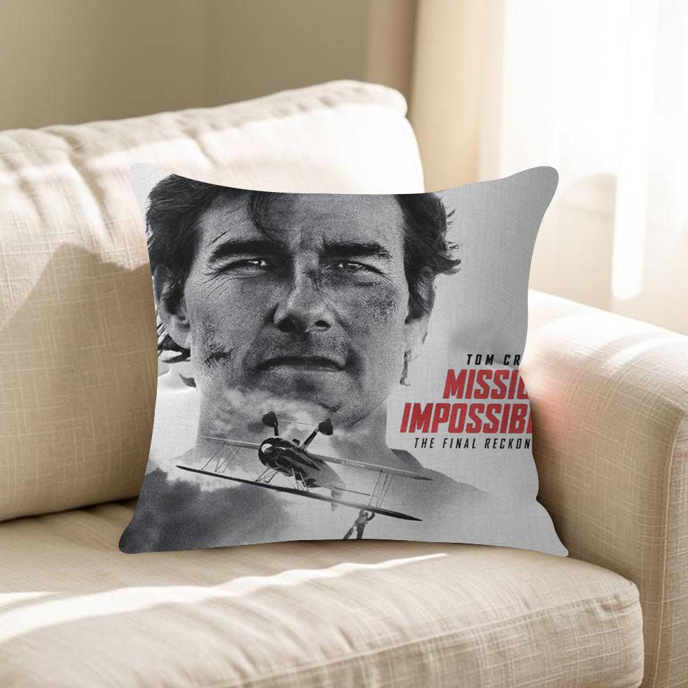 MMission IImpossible The Final Reckoning Pillow Cover Sofa Cushion Cover Home Room Decoration Children Gift
