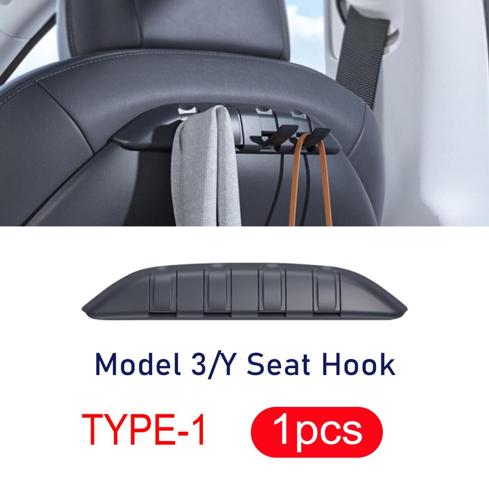 

Car Seat Hook for Tesla Model Y Juniper Model 3 Accessories 2026 2025-2025 Seat Backrest Hook Front Seat Back Hanger Organizer