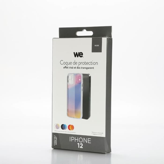 Coque De Protection - WE - IRISEE - Transparent - iPhone 12 - Antichoc Et Anti-rayures