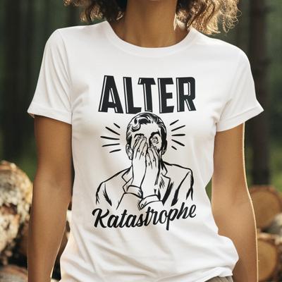 VINTAGE DISASTER Facepalm Retro Funny Meme Sayings Funny Ladies T-Shirt Mens Womens Tees Top
