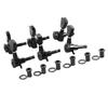 6PCS Guitar Locking Tuners Triangular Head String Tuning Key Pegs Machine Heads Replacement 3 Right 3 Left GC402A Black