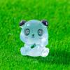 Micro-landscape Glow-in-the-dark Red Panda Cute Animal Figurines Garden Decoration Accessories Car Desktop Resin Small Ornaments