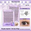 20-Row High-Capacity No-Glue Eyelash Book: Fox, Dog, and Nine-Tailed Rabbit Series Mixed False Lashes.