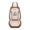 All-Season Linen Car Seat Cover - Breathable, Full Coverage with Cute Cartoon Design for Autumn/Winter