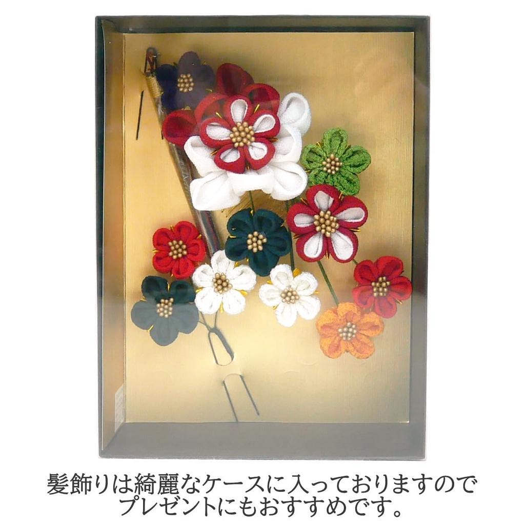 Hair ornament made with Japanese fabric flower for furisode Made in Suitable for and Flower Tsumami-zaiku (traditional making) (long-sleeved kimono).
