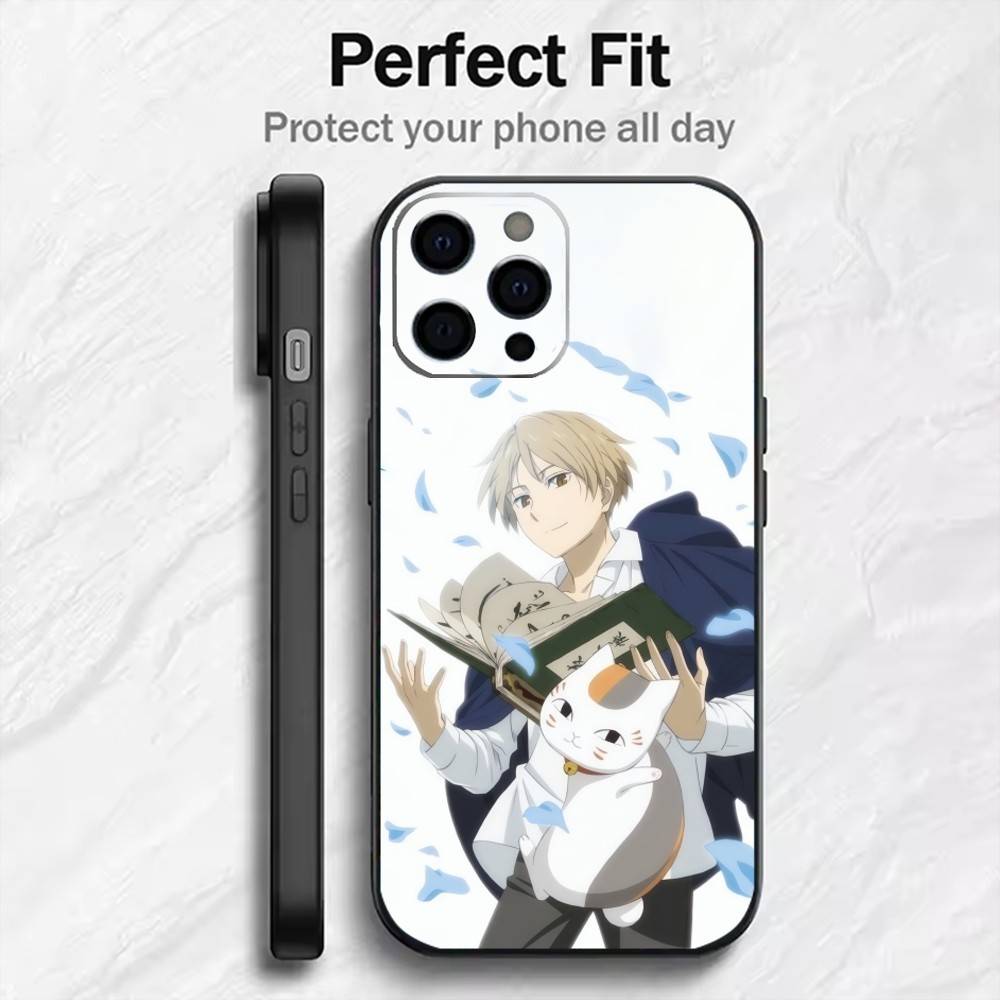 M-Madara NatsumeS Book of F-Friends Phone Case For iPhone17,16,15,14,13,12 Plus,Max Soft Silicone Black Cover iPhone15