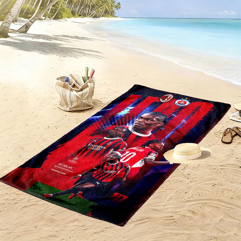 Milan Print Beach Towel, Large Soft Quick Dry Towel for Beach Camping Swimming