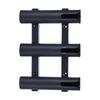 Wall Mounted Fishing Rod Holder Bracket 3 Rods Tube Plastic Boat Fishing Rod Racks Black Fishing Rod Holder