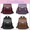 Fashionable Pu Leather Women's Backpack Large Capacity For Casual Travel