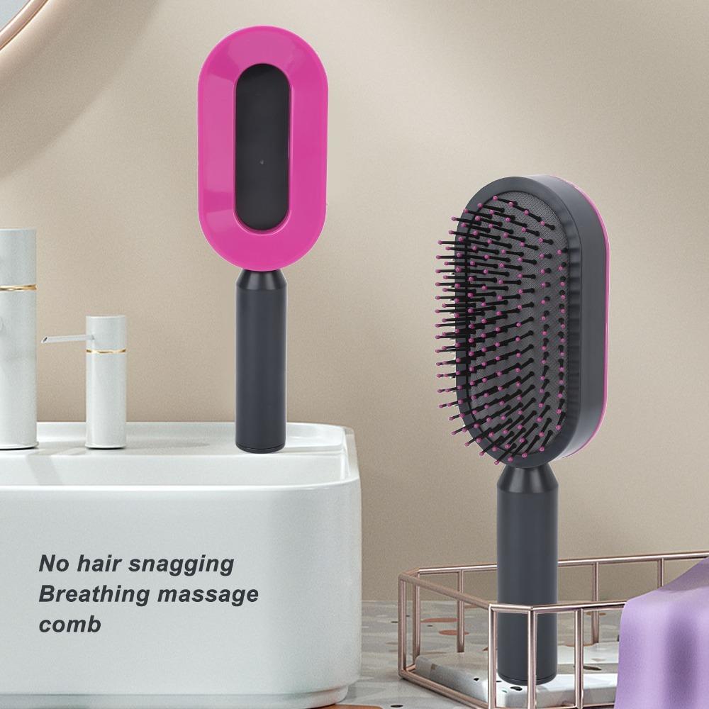 Plastic Air Cushion Comb Portable Scalp Massager Brush Salon Use Paddle Hairbrush For Travel