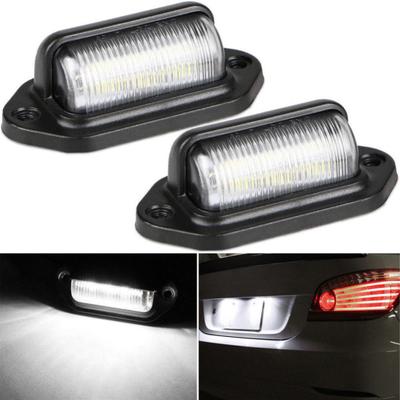 2 bucăți rezistent la apă 6 LED 12/24V mașină camion remorcă lampă pentru plăcuță de înmatriculare lampă spate