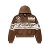 Europe, America 2025 American Graffiti Printing Men's and Women's Loose Casual Zipper Hooded Sweater Trendy Brand