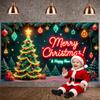 Christmas Banner Festive Decor Holiday Backdrop New Year Banner Holiday Ornaments Xmas Banner For Holiday Photoshoot Family