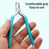 Manicure Silicone Cuticle Scissors ColorNon-slip Handle Cuticle Pliers Trim Nail Edges Barb Cuticle Scissors Manicure Silicone C
