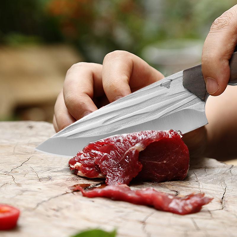Forged Boning Knife Slaughtering Knife Stainless Steel Meat Cleaver Multi-purpose Knife Fruit Knife