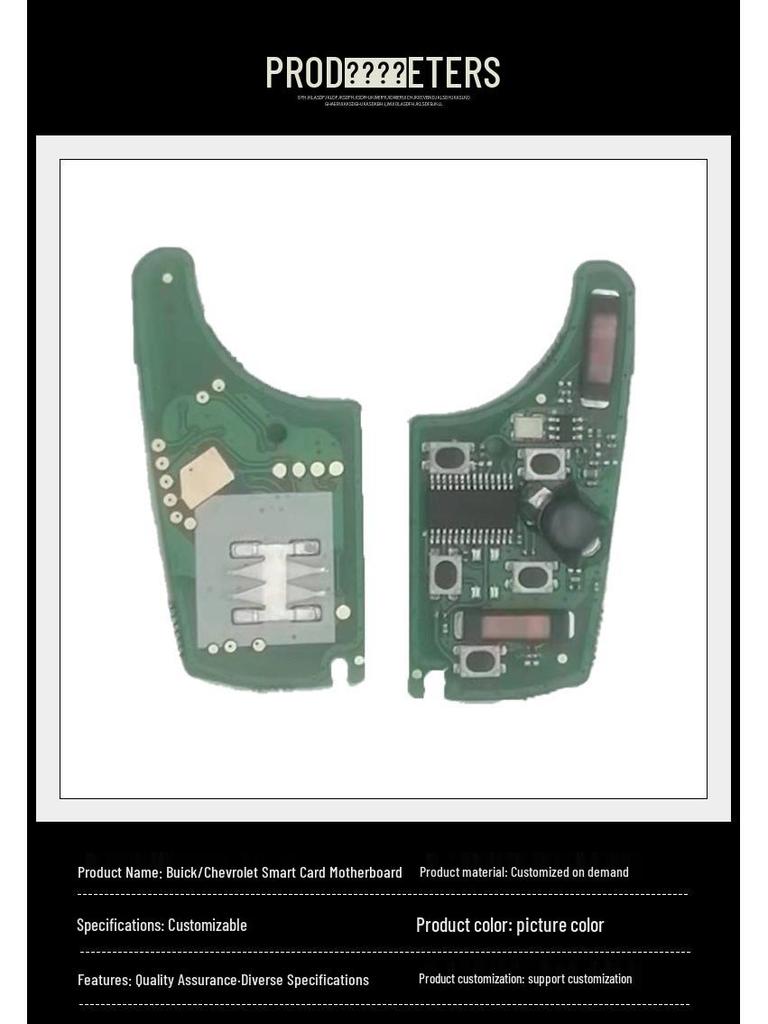 Buick/Chevrolet XFL 5-Button Smart Card Remote Motherboard, 315 MHz 46 Chip
