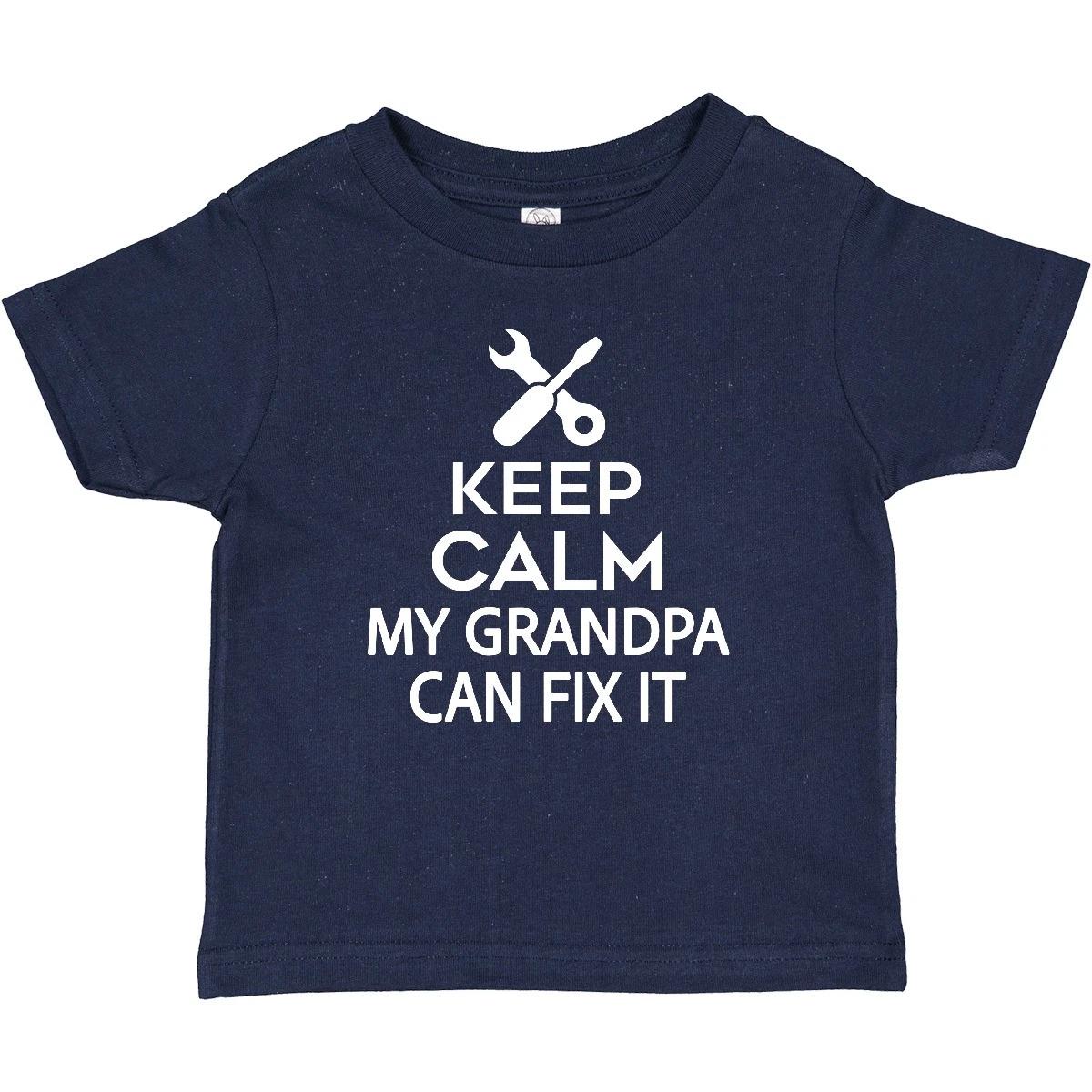 

Inktastic Keep Calm My Grandpa Can Fix It Baby T-Shirt Grandfather Grandkids New 100