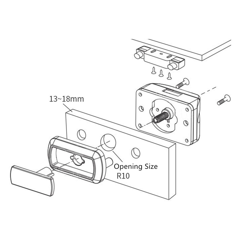 Push Button Cabinet Latch Lock For RV Camper Caravan Yachts