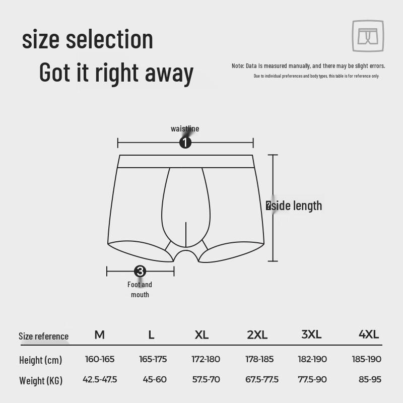 HLA Men's Seamless Modal Antibacterial Boxer Briefs (3-Pack)