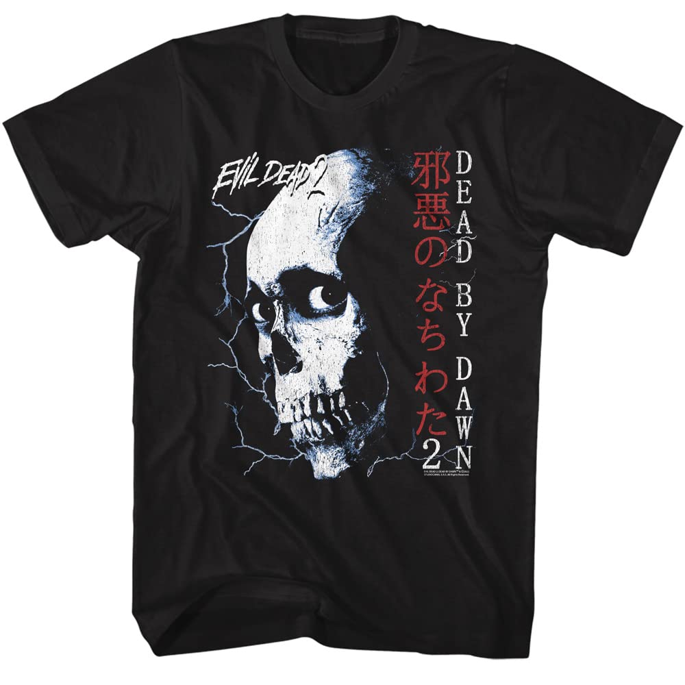 American Classics Evil Dead II Movie TShirt ExMortis Unisexs Short Sleeve T Shirts 80s Horror Film Graphic Tees
