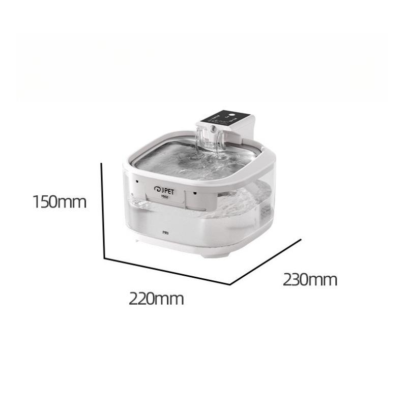 3.2L Wireless Cat Automatic Water Dispenser with Charging Cycle, Flowing Water, Pet Automatic Dog Water Dispenser