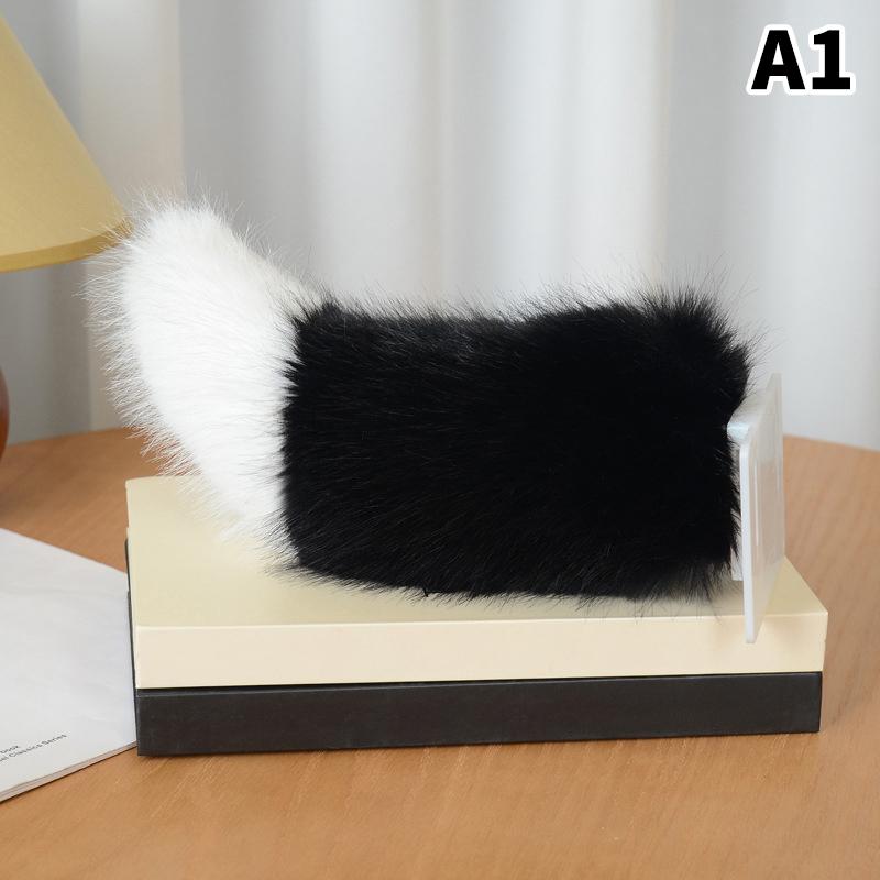 Remote Control Electric Car Tail Electric Bicycle Tail Wagging Moving Rechargeable Plush Animal Tail Auto Motorcycle Decoration