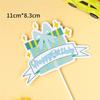 DUOLEIMI Cake Toppers, Birthday Cake Decorations, 10 Cake Picks, Cake Decorations, Happy Birthday Cake Insert Cards, Cute