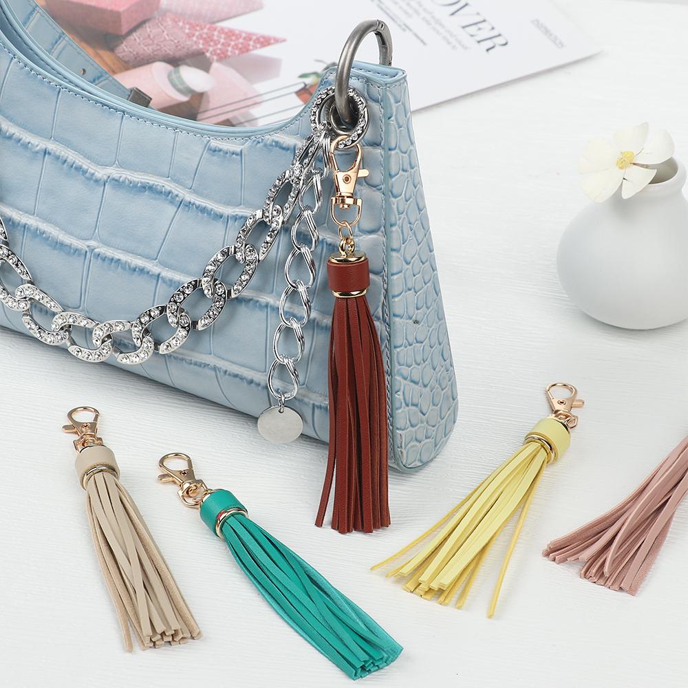 Key Chain Accessories For Bags Ring Holder Tassel Keychain Tassel Hanging Pendant KeyRing Ornaments