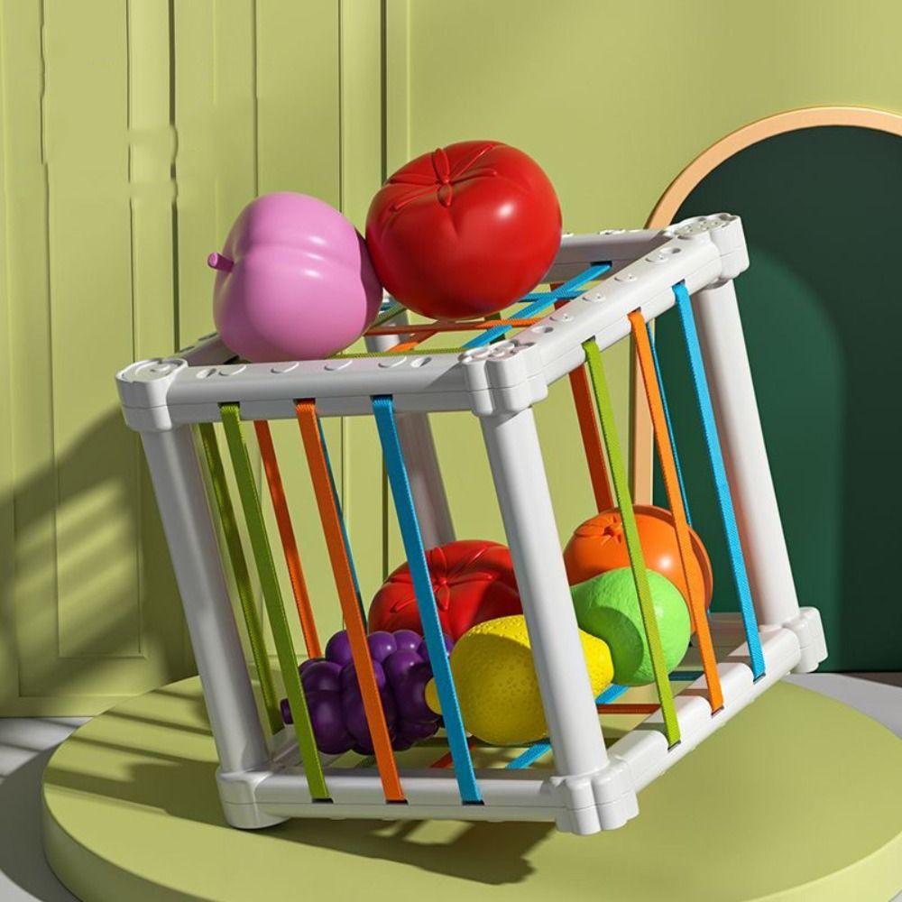 Simulation Baby Montessori Sensory Toys Colorful Fruits Sorting Game Children Girls Boys