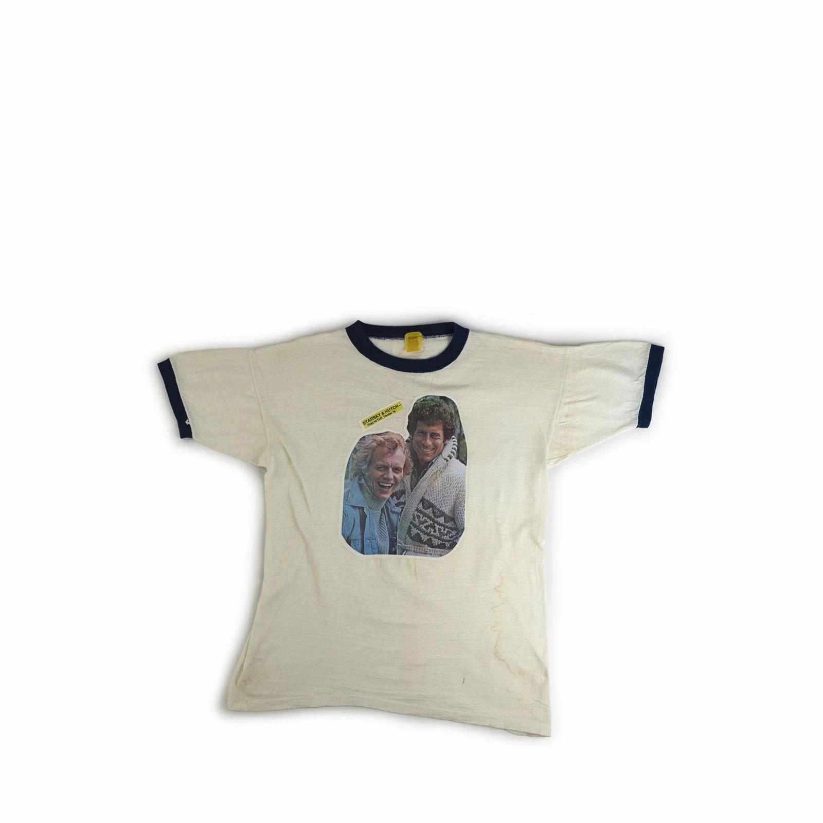 Vintage 1976 Starsky & Hutch Ringer Tee Shirt Vtg 70s 1970s Graphic Super Sport L