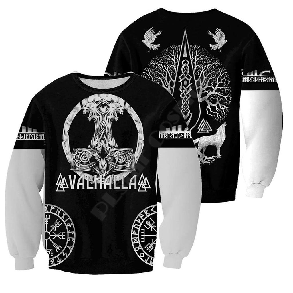 Men's Sweatshirt Tattoo 3D Digital Printed Top Printed Round Neck Sweatshirt Men