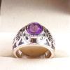Amethyst Oval Cut Gemstone With 925 Sterling Silver Ring For Men's #A699 JL375658901255