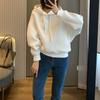 Women's Hooded Sweatshirt Casual Solid Color Loose Top