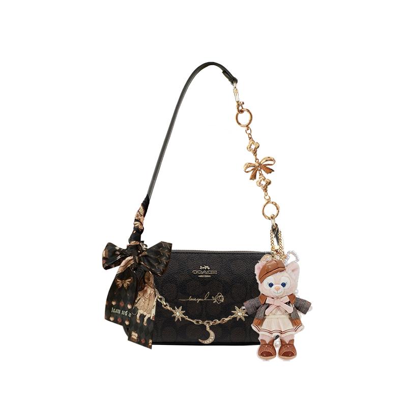 

COACH shoulder bag [Customized Bag] Nolita 19 Retro Classic Old Flower Silver Label Logo Artificial Yuesha Xingdie basic package (bag + dust bag) срібний