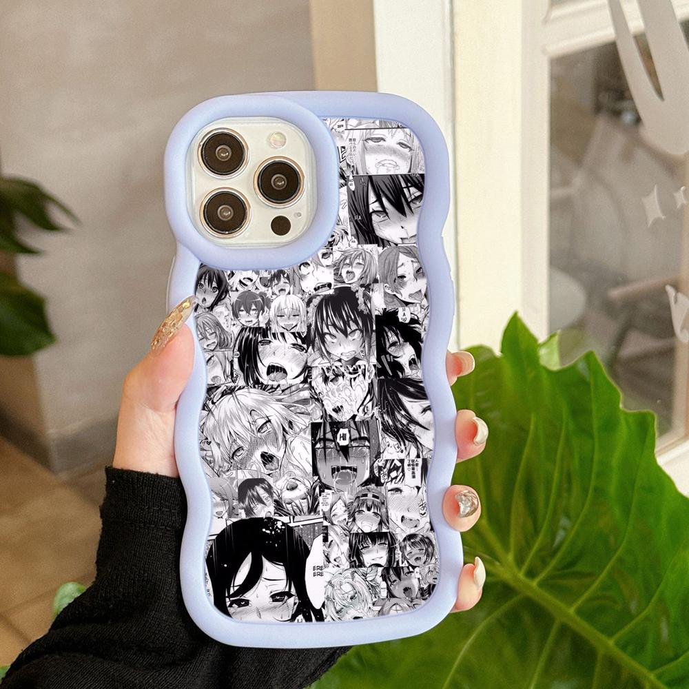 Ae81 Hentai Harajuku Anime Girl art Protective Phone Cases for Samsung S24 Plus S23 Ultra A14 A55 A06 Honor Motorola OnePlus Big Wave TPU Back Cover