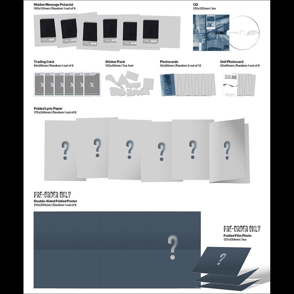 [Vorbestellung] Xdinary Heroes DEAD AND (Fotobuch ver.) / 8. Mini-Album + kostenloses Geschenk