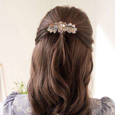 Fermaglio per Capelli Lucido Antiscivolo Cristallo Sintetico Antideformazione Antiscivolo Fermaglio per Capelli Decorazione per Capelli