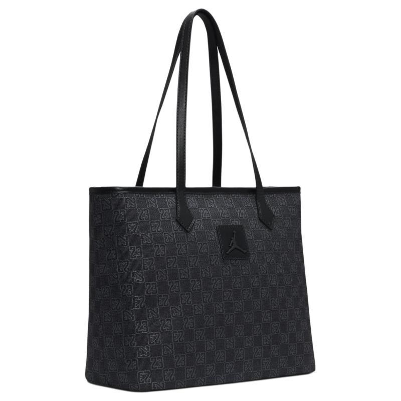 Jordan Monogram Polyester Tote Bag, Shopping Bag, Shoulder Bag, Handbag Men's Black Jordan HM9241-010