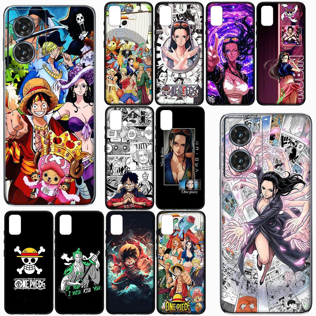 For Motorola Moto G86 G57 G67 G24 G15 G54 Power G13 G14 G34 G35 G45 G53 G55 G64 G75 G72 Case One Pieces Luffy Zoro Nico Robin