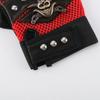 Punk Skulls Rivet PU Leather Gloves Men Women Fashion Hip Hop Gym Half Finger Gloves Summer Cycling Motorcycle Accessories