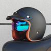 ORZ NEW adult motorcycle helmet retro cruise 3/4 motorcycle half helmet with sun visor DOT approved