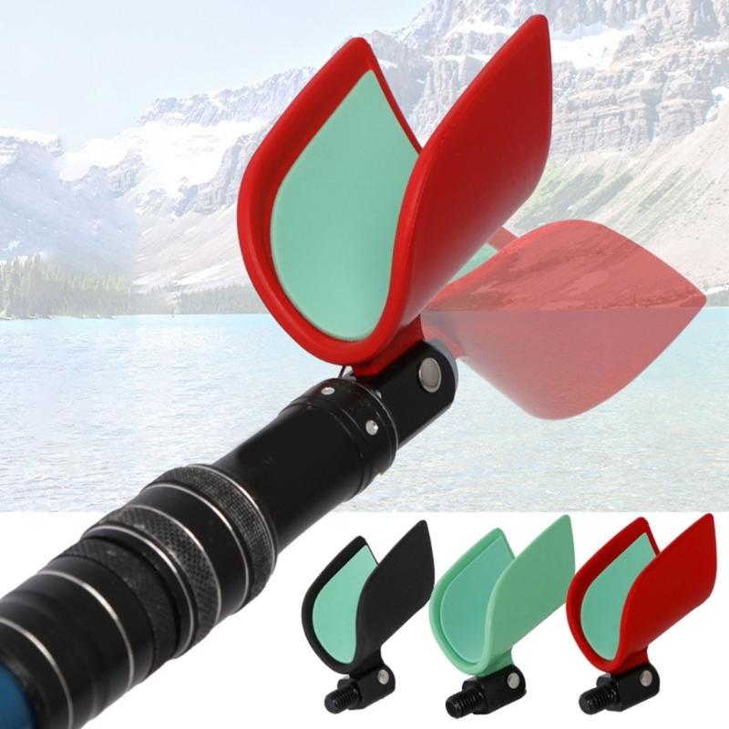 Aluminum Poles Holder Fishing Rod Rest Head Auto Rebounding Portable Rest Holder 8mm Thread Bracket Head Fishing Equipment