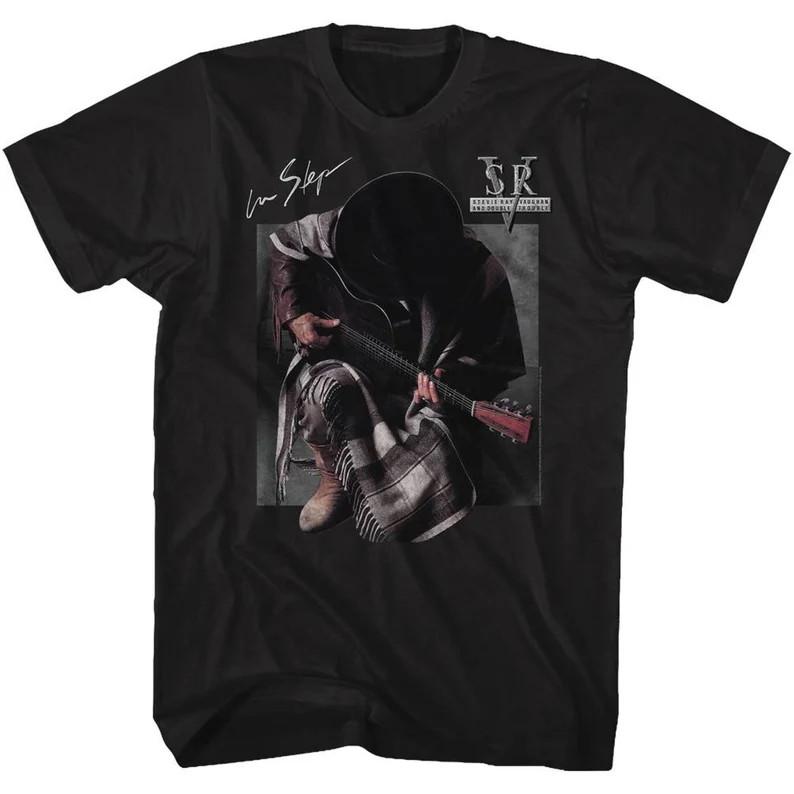 

Stevie Ray Vaughan In Step Black Adult TShirt Unisex T-Shirt M