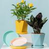 Flowerpot Gardening Base Container Garden Ornament Multiple Colors Plant Planter Practical Portable Fashionable