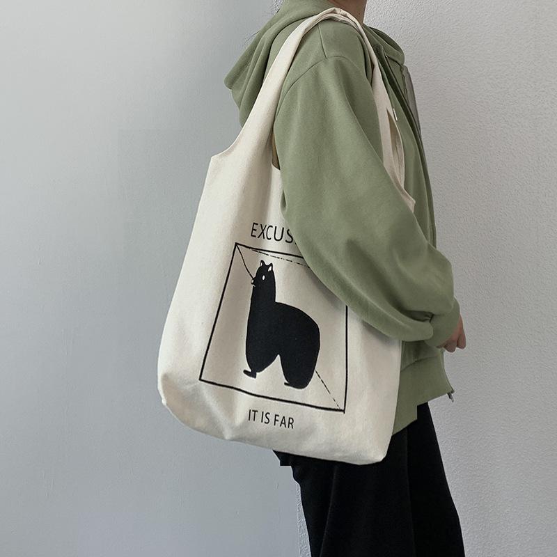 Korean & Japanese Cute Retro Canvas Backpack for Women - Large Capacity, Summer Style